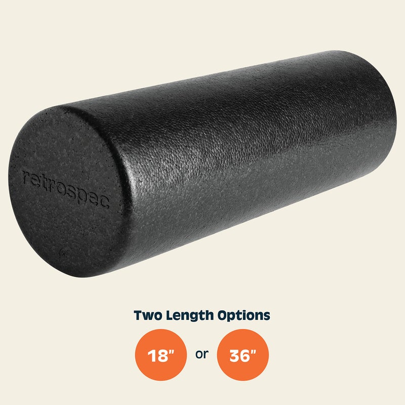 Retrospec Relief Foam Roller for Physical Therapy, Massage & Recovery - High-Density EPP Round Exercise Tool for Pilates, Yoga & Post-Workout Muscle Relief - Durable Fitness Equipment - Image 3