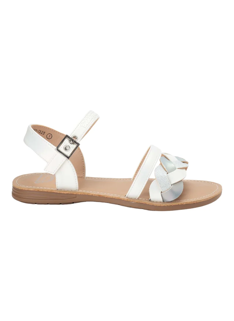 Bata Applique Details Ankle Strap Sandals