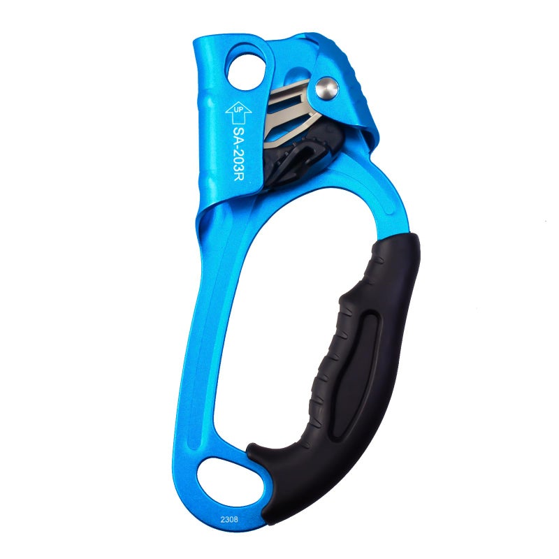 S.E.PEAK SEPEAK UIAA CE Certified Climbing Rappelling Equip Hand Ascender for 813mm Rope Right Hand Blue - Image 2