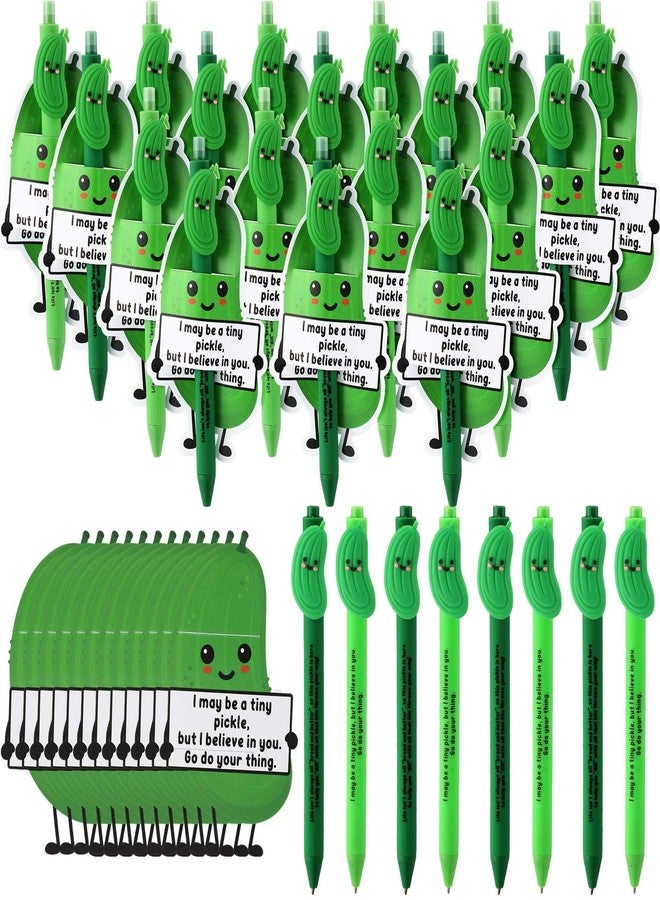 MotiMind 40 Sets Inspirational Pickle Emotional Support Pens Bulk Positive Encouragement Affirmation Gifts with Motivational Tags Gifts for Employees Coworkers Students Nurse Dietitian - Image 1