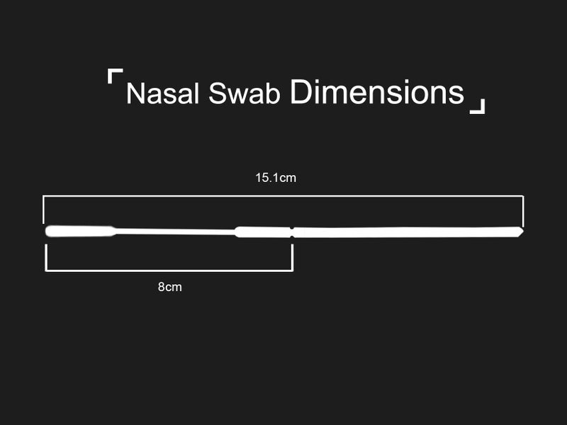 DWCHECK 50 Pack Nasopharyngeal Collection Flocked Nasal Swab,Nasal Swabs Sterile Individually Wrapped, 80mm Break Point, Nylon Flocked Tip - Image 4