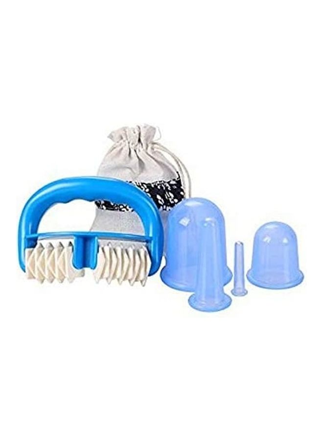NIBEMINENT Anti Cellulite Cup with Remover Massager,Cupping Therapy Sets by Zinnor, 4 Body Vacuum Cups,Silicone Facial Cupping Set and 1 Roller - Image 1