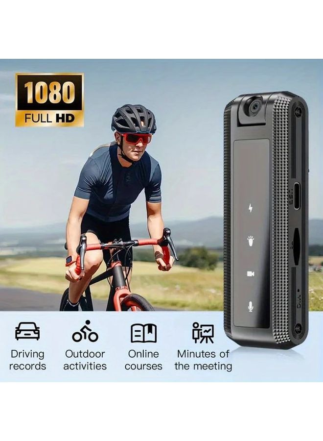 Black 1080P Full HD Wearable Sports Camera Portable Video Recorder 64GB TF Card USB Charging - Image 5