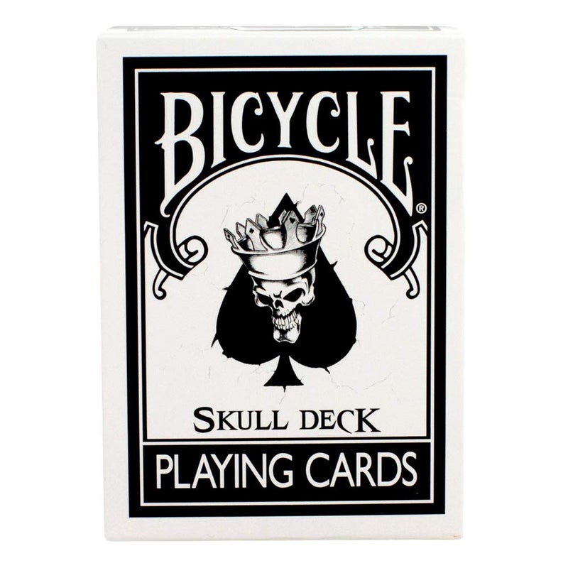 MAGIC MAKERS Bicycle Skull Deck Playing Cards with 4 Bonus Magic Cards - Image 1