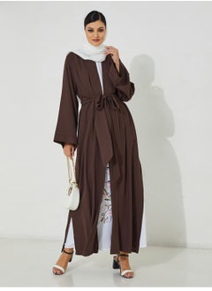 Brown Embroidery Abaya
