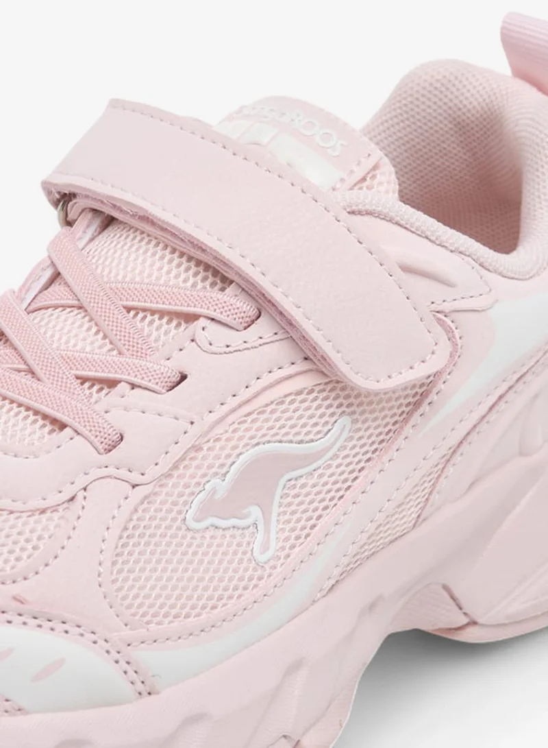 kangaROOS Girls Logo Detail Sports Shoes With Hook And Loop Closure