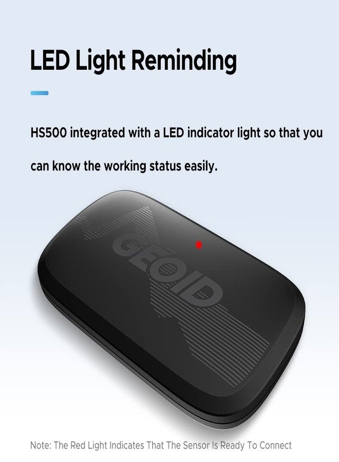 GEOID جهاز مراقبة معدل ضربات القلب GEOID HS500، حزام صدر مزود بمستشعر لمعدل ضربات القلب، يدعم بروتوكول ANT+/Bluetooth، متوافق مع تطبيقات iOS/Android - Image 3