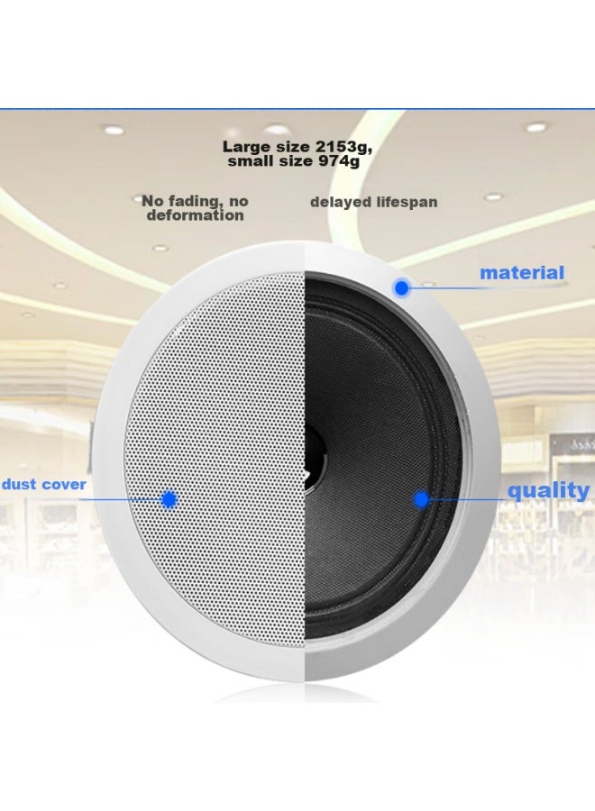 Newmine Nd-5 Constant Voltage Ceiling Speaker, Recessed Ceiling Audio System For Background Music, Embedded Public Address System For Shopping Malls And Stores, 5-inch - Image 4