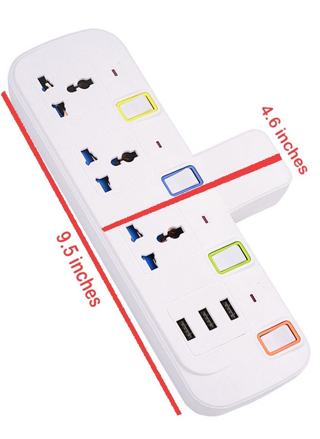 ZCM-HAPPY - Ultimate Power Hub Multi-Purpose Strip with USB Sockets - Image 1