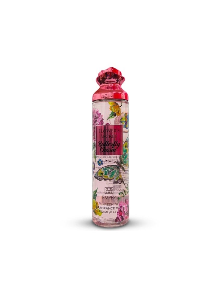 Emper Flower's Secret Butterfly Charm Body Mist For Women 250ml  - Image 1