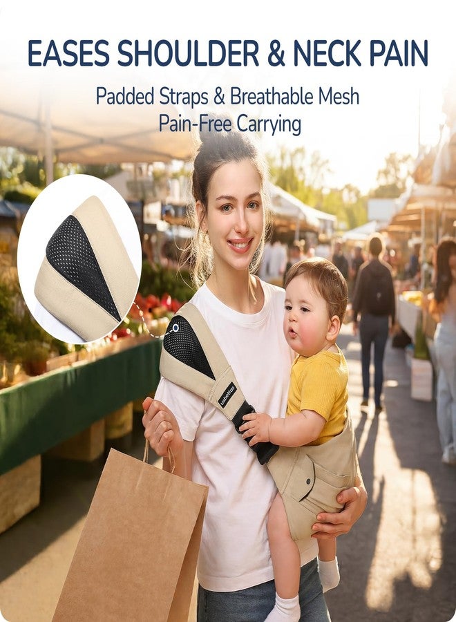 usbettas Baby Sling Carrier with Wide Shoulder Padding, 100% Cotton - Image 2