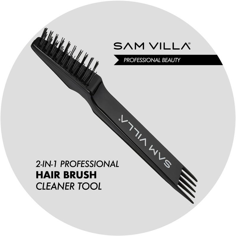 Sam Villa 2-In-1 Professional Hair Brush Cleaner Tool For All Hair Brush Types - Image 2