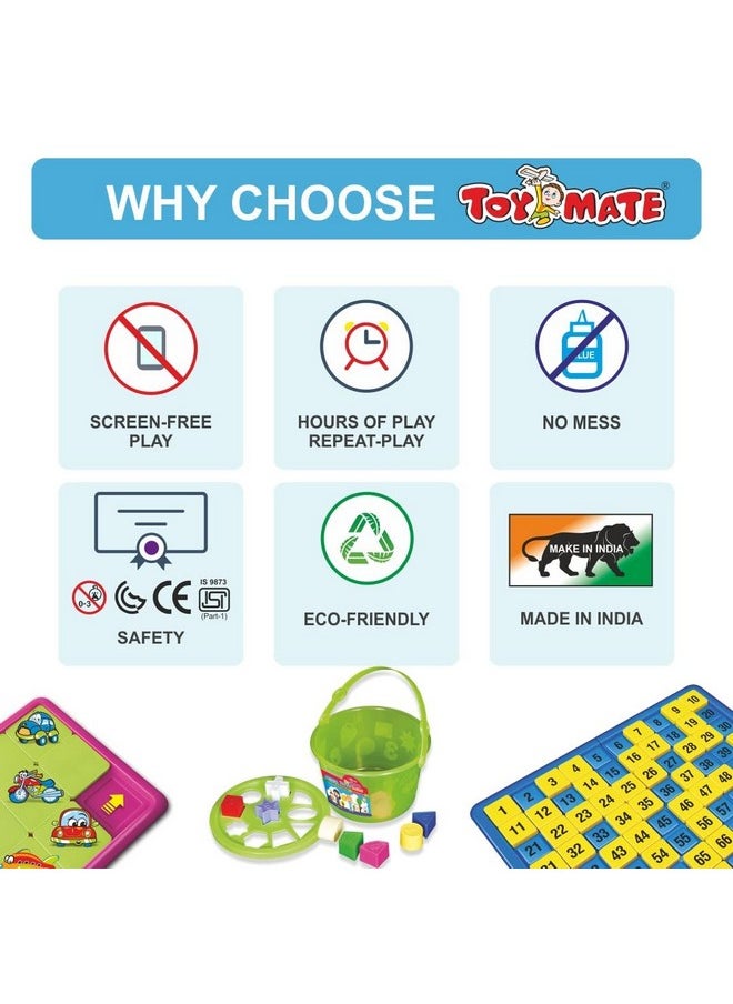 toymate Premium Housie Tambola Bingo Board Game Set - 72 Folding Reusable Tickets - Large Board & Bold Numbers for Adults Multicolor Multicolor