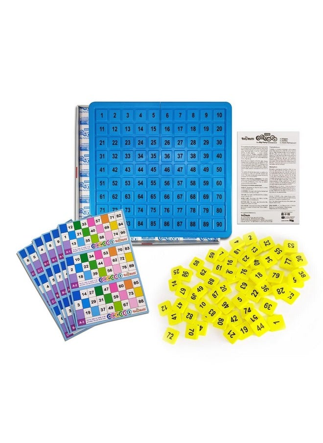 toymate Premium Housie Tambola Bingo Board Game Set - 72 Folding Reusable Tickets - Large Board & Bold Numbers for Adults Multicolor Multicolor