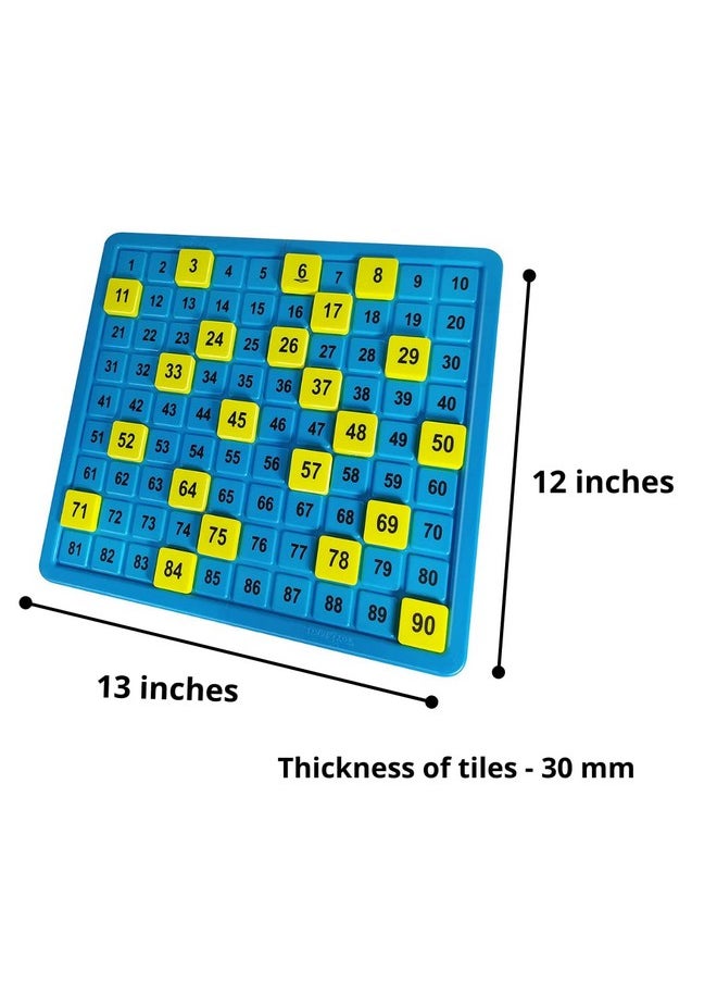 toymate Premium Housie Tambola Bingo Board Game Set - 72 Folding Reusable Tickets - Large Board & Bold Numbers for Adults Multicolor Multicolor