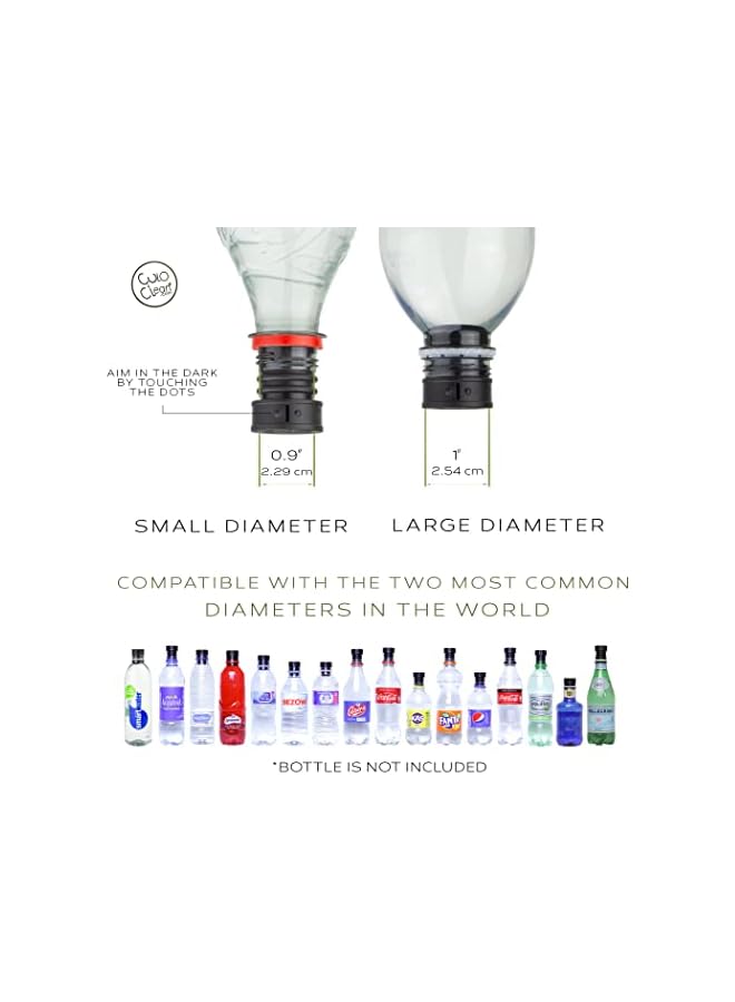 The Bros بيديه بروز المحمول للمرحاض أو السفر. شطاف محمول متوافق مع كل زجاجة. سري، بيئي، صغير، لكبار السن، رشاش، بيولوجي، شخصي، محمول باليد (1، أسود) - Image 3