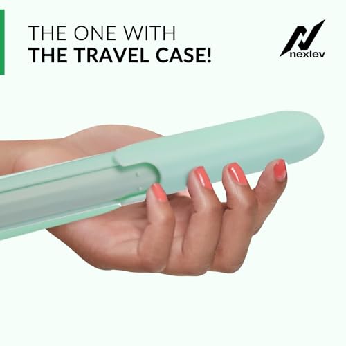 NexLev Smart Electric Toothbrush for Adults |2-Min Timer with Quadpacer |2 Replaceable Heads | AAA Battery |3 Modes (Daily, Normal & Sesitive) |Upto 60 Days | Travel Case | Soft Bristles |ET-02 Green - Image 5