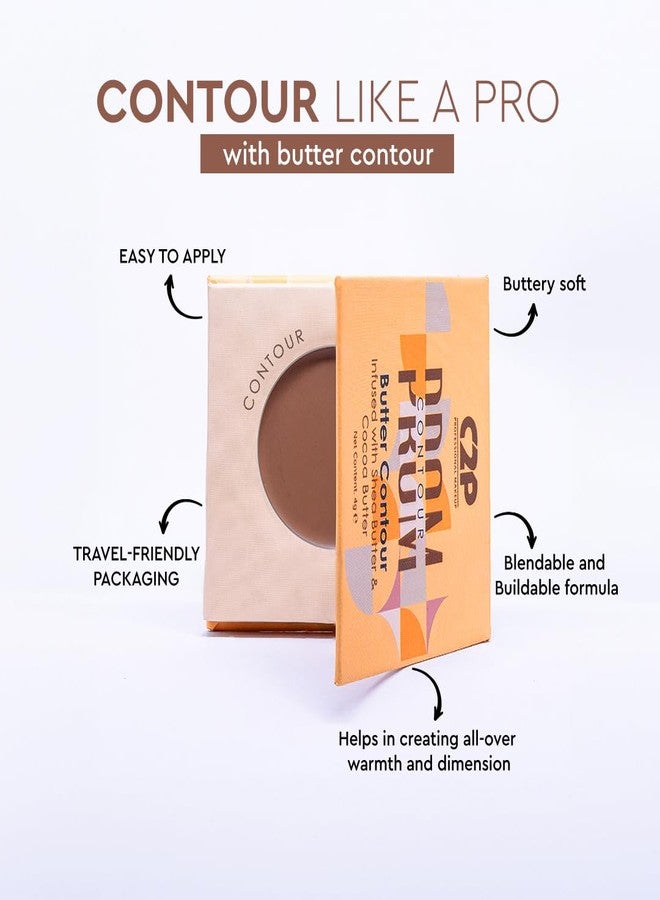C2P PROFESSIONAL MAKEUP C2P Pro Cream Contour Palette For Women | Bronzer For Face Makeup | Long Lasting Blendable and Buildable Formula with Matte Finish | Infused with Shea and Cocoa Butter - 4g (Warm Brown Taupe 03) - Image 5