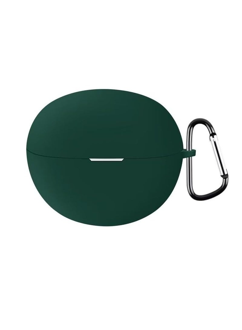 Case For Realme Buds T110 Protective Silicone Case With Keychain Cover green