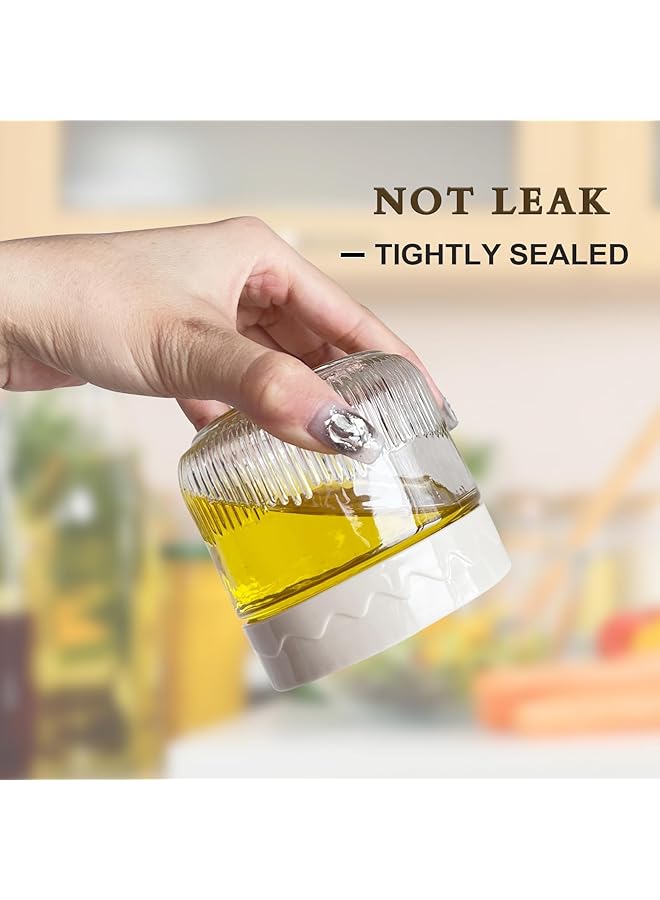 Excefore 8 Oz Glass Food Storage Jars With Airtight Lids, 4 Pack Mason Jars With Screw Lids For Kitchen Oats, Salad, Spice, Candy, Jam, Seasoning, Small Meal Prep Containers - Image 4