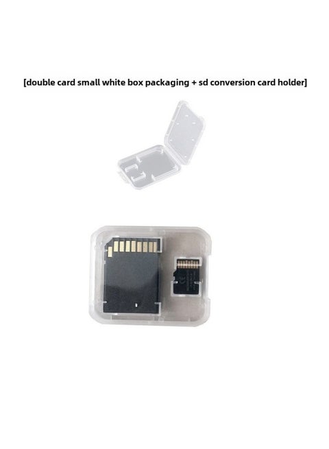 16G High-speed MicroSD/TF Memory Card 32g Driving Instrument 64G Mobile Phone 128G Camera 256G Monitoring-Color:Small White Box Double Card-Capacity:16GB-high Speed-C10