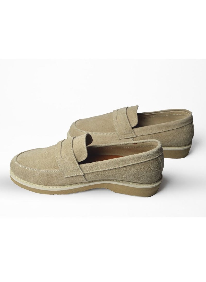 Men's suede shoes - beige - Image 2