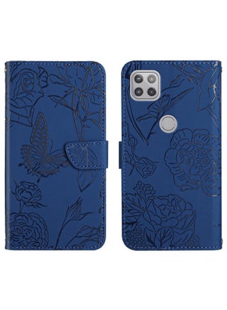 For Motorola Moto G 5G Skin Feel Butterfly Peony Embossed Leather Phone Case(Blue) - pzsku/ZE08212DECA8FA13BA735Z/45/1753720033/f0197dd3-3aef-4f40-aff7-04df87f1c039