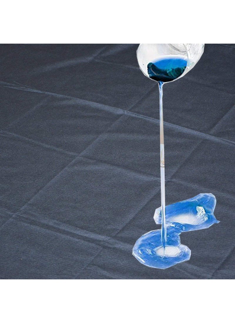 NORTH FIELD North Field Waterproof Plastic Mattress Protection Sheet for Baby and Adult Poly Plastic Rubber Double Bed Sheet Double BedKing Size 72 x 75 Inch Black  - Image 4