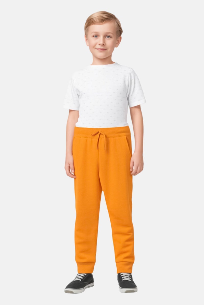 NAME IT سروال جوجر للأطفال الأولاد، بني - Image 1