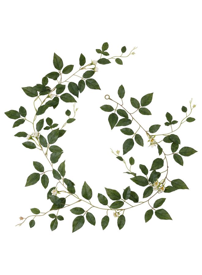 Zaboon Artificial Garland, In/Outdoor Rose/White, 1.5 M - Image 1