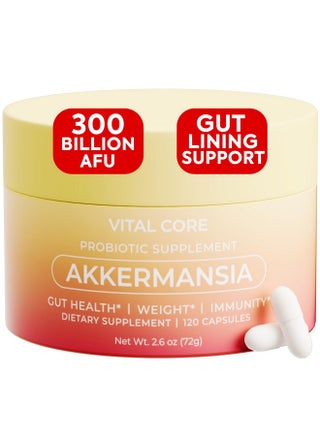 Vital Core Premium Akkermansia Muciniphila Probiotic | 300 Billion AFU | for Gut Health, GLP-1 & Weight Management | with Vitamin B2,D & Chromium| Vegan, Gluten-Free, Non-GMO | 120 Capsules - pzsku/ZE0823911B672A29C5CF0Z/45/1751103385/af28d7df-74f9-4aba-b110-60bb7d328d1b