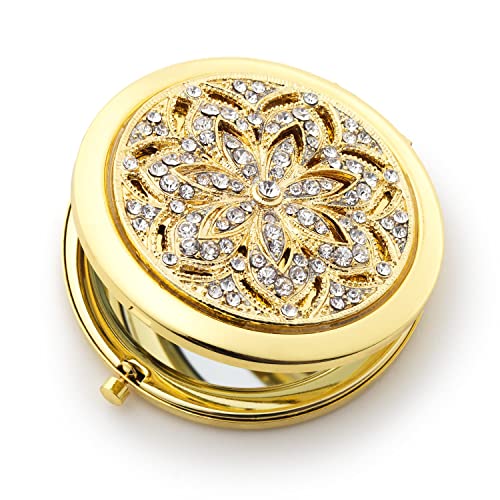 Olivia Riegel Gold Windsor Compact Make up Mirror - Image 2