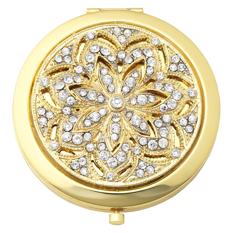 Olivia Riegel Gold Windsor Compact Make up Mirror - Image 3
