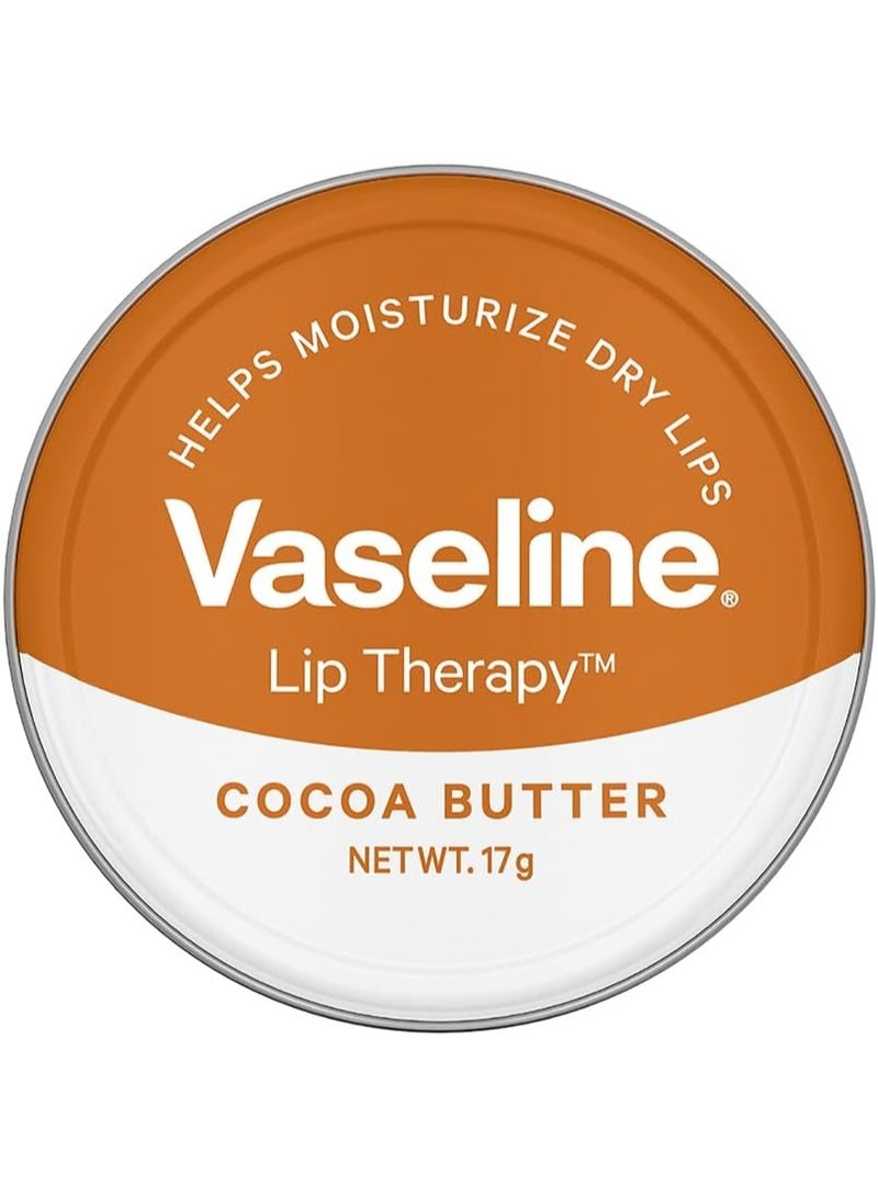 Vaseline Lip Therapy Cocoa Butter, 17g | Enriched with cocoa butter for moisture and a glossy shine, multi-colored - Image 1