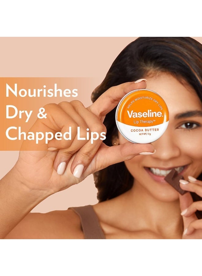 Vaseline Lip Therapy Cocoa Butter, 17g | Enriched with cocoa butter for moisture and a glossy shine, multi-colored - Image 2