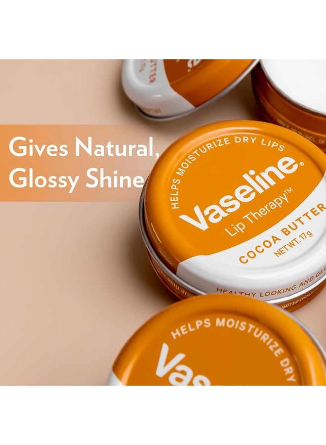 Vaseline Lip Therapy Cocoa Butter, 17g | Enriched with cocoa butter for moisture and a glossy shine, multi-colored - Image 3