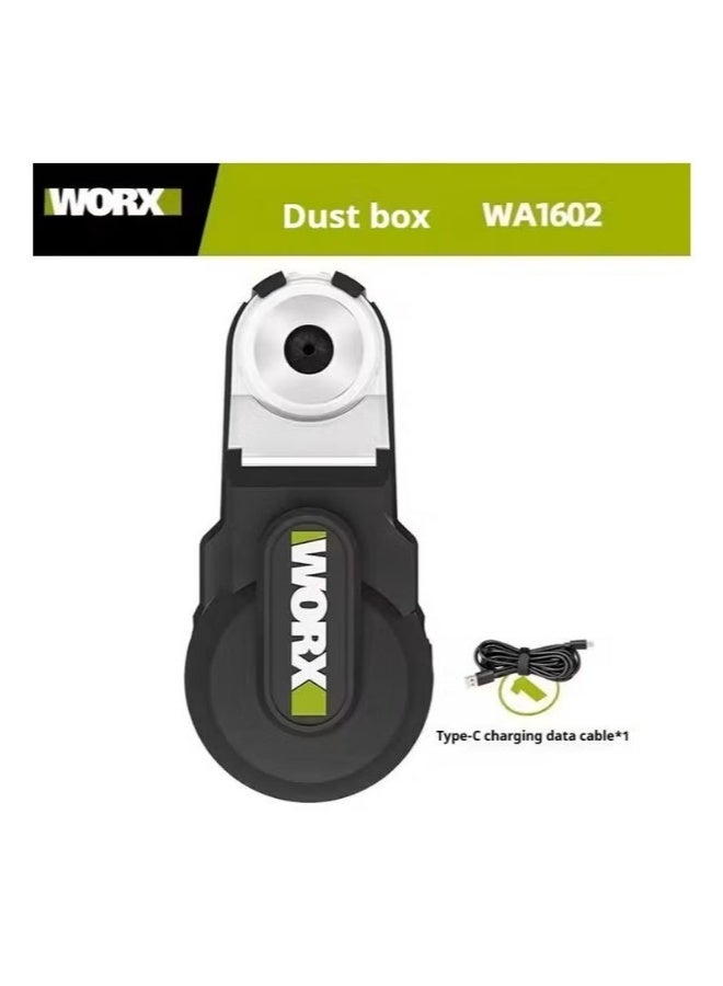 ووركس مكنسة كهربائية قوية من WORX WA1602، صندوق رؤية للغبار، شاحن USB من النوع C، مطرقة كهربائية عالمية، غطاء غبار مثقب - Image 1