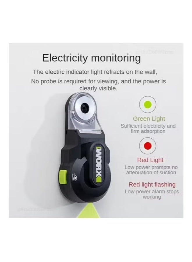 ووركس مكنسة كهربائية قوية من WORX WA1602، صندوق رؤية للغبار، شاحن USB من النوع C، مطرقة كهربائية عالمية، غطاء غبار مثقب - Image 3