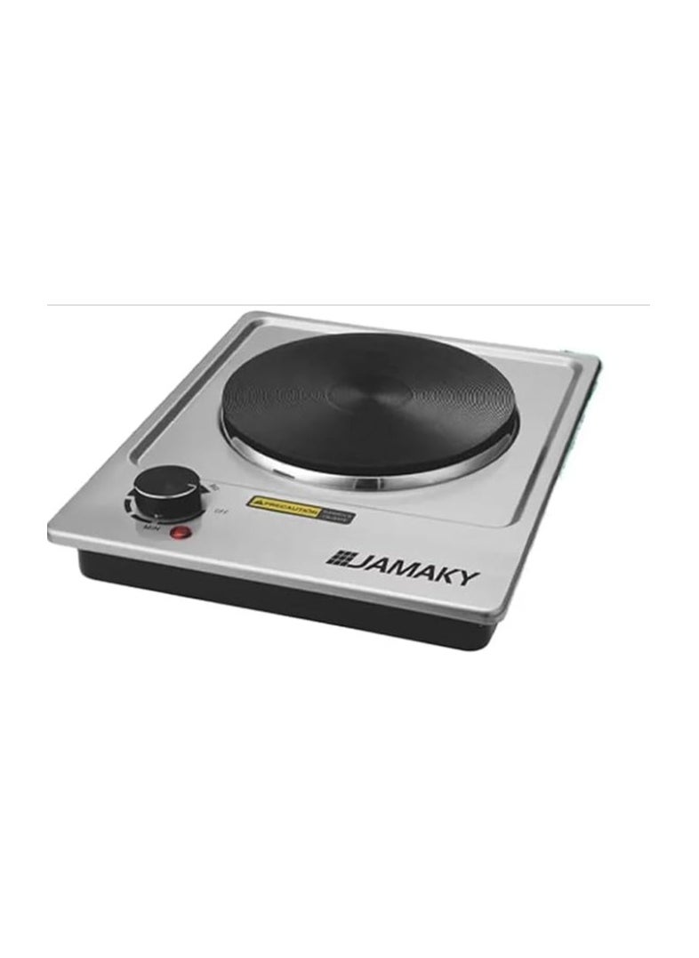 JAMAKY Italy Jamaican stainless steel 1 burner electric stove, 1500 watt - jmk 7009  - Image 2