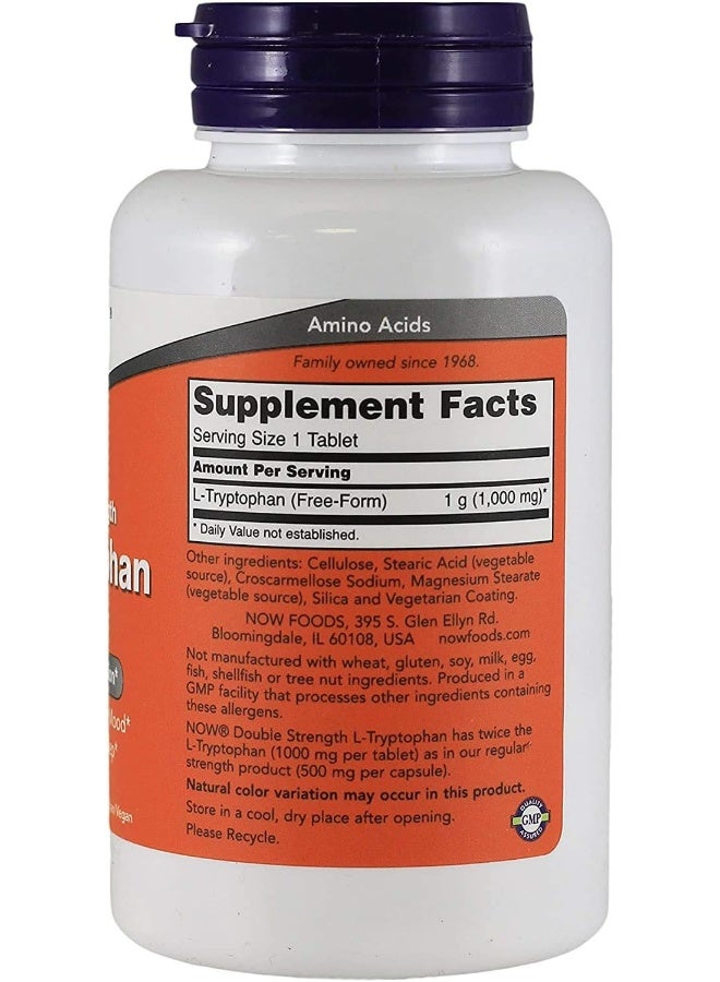 NOW Foods L-Tryptophan 1000mg, Tablets, 60-Count (Pack of 2) - Image 2