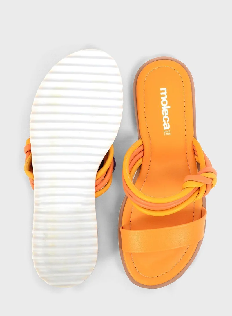 MOLECA Multi Strap Flat Sandals