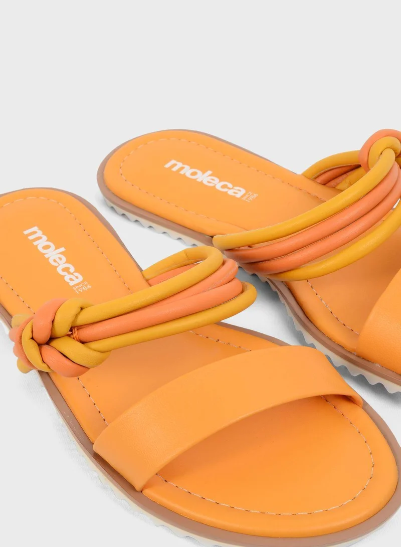 MOLECA Multi Strap Flat Sandals