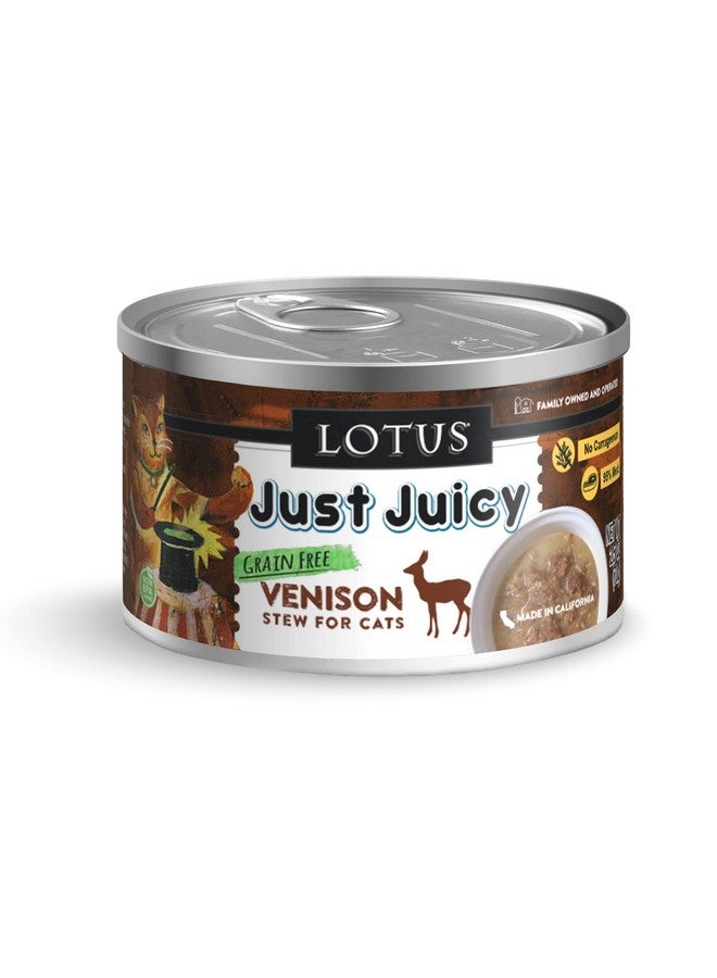 Lotus Lotus 2.5 Oz Cat Just Juicy Venison Stew (Case Of 24), One Size  - Image 1