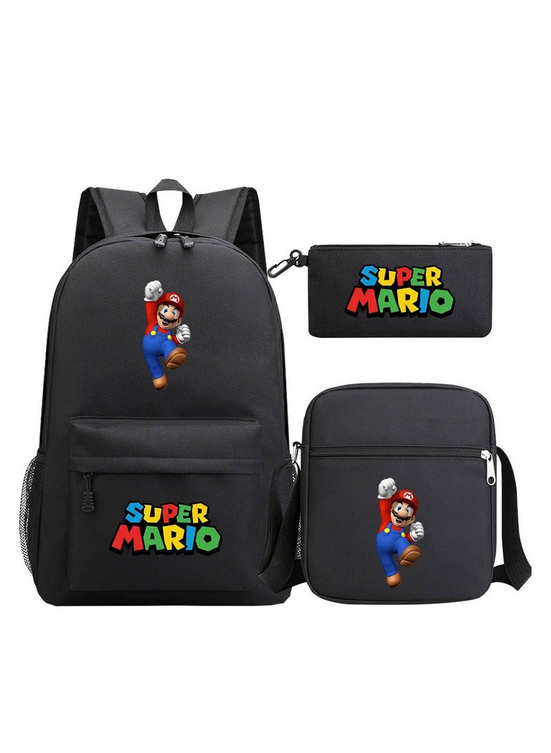 Super Mario Printed Youth Large Capacity Men's and Women's Shoulders