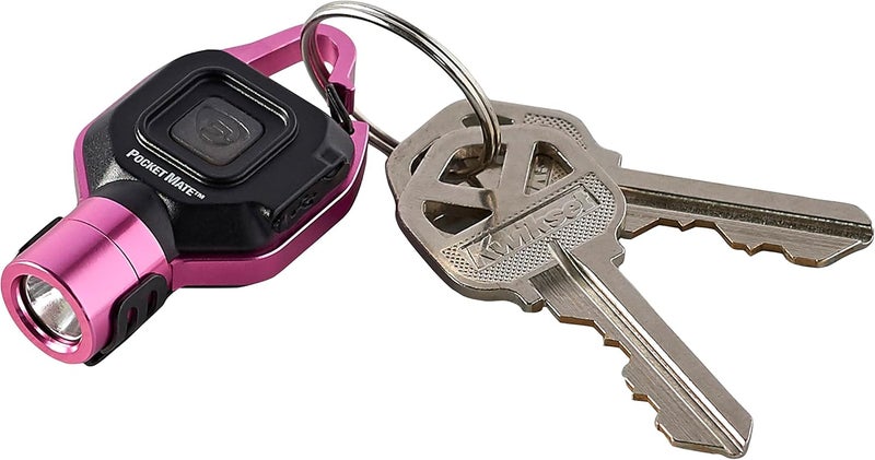 Streamlight 73303 Pocket Mate 325-Lumen Pocket Keychain/Clip-on USB Rechargeable Flashlight, Pink - Image 2
