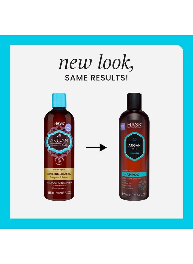 هاسك مجموعة شامبو وبلسم هاسك أرغان لإصلاح الشعر بزيت الأرغان لجميع أنواع الشعر، آمنة على اللون، خالية من الغلوتين والكبريتات والبارابين وخالٍ من القسوة - شامبو واحد وبلسم واحد - Image 2
