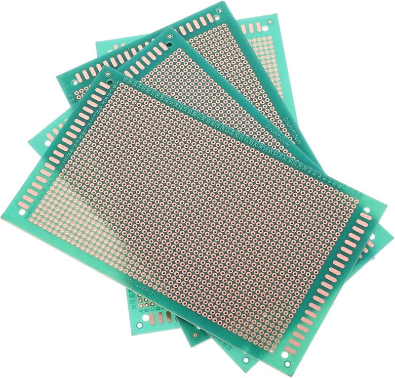Hemobllo 5pcs Circuit Board Kit for Soldering Projects Single Sided Pcb Board Prototyping for Electronics Experimentation and Assembly - Image 1