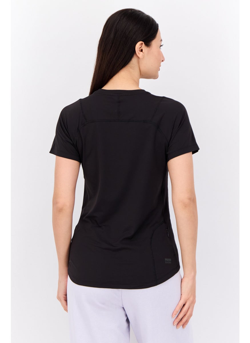 PUMA Women Sportswear Fit Short Sleeves Training Top, Black  - Image 3
