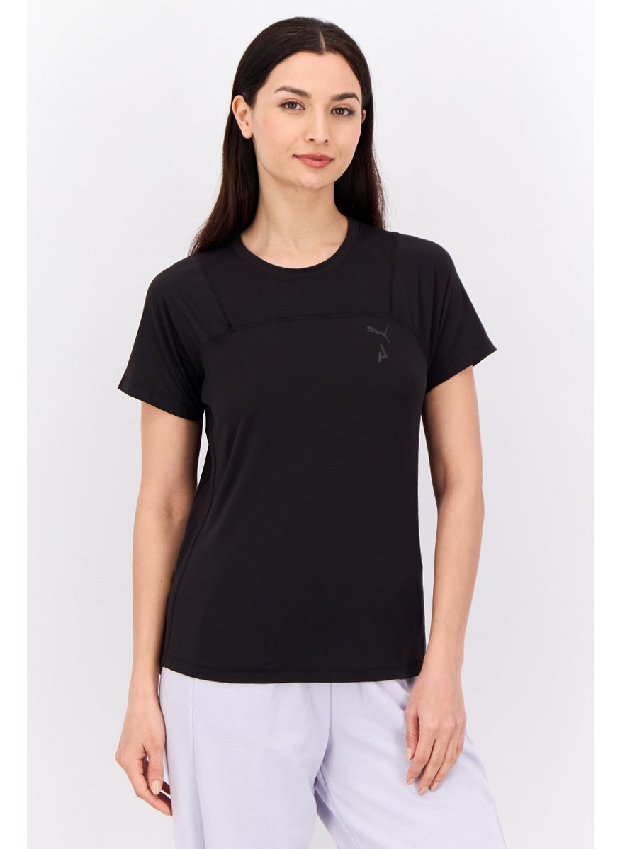 PUMA Women Sportswear Fit Short Sleeves Training Top, Black  - Image 1