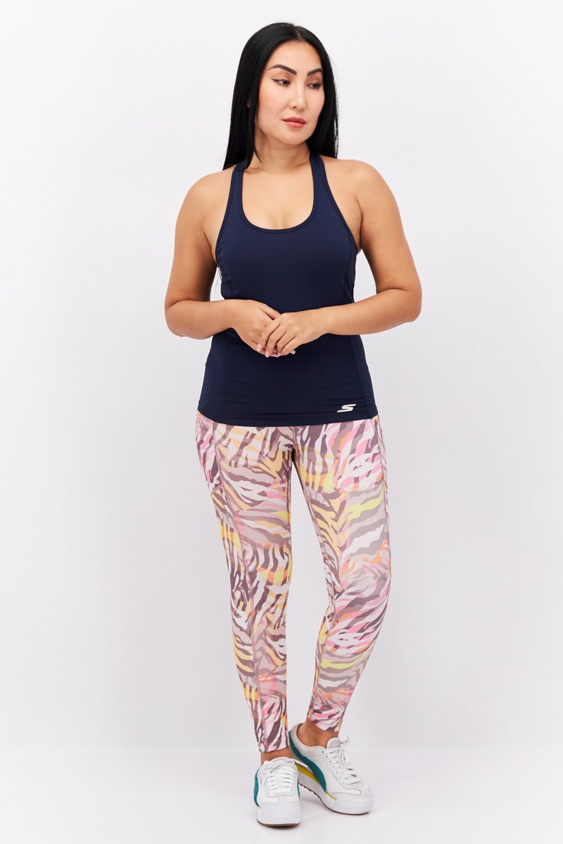 SKECHERS Women Sportswear Fit Training Top, Navy - Image 4
